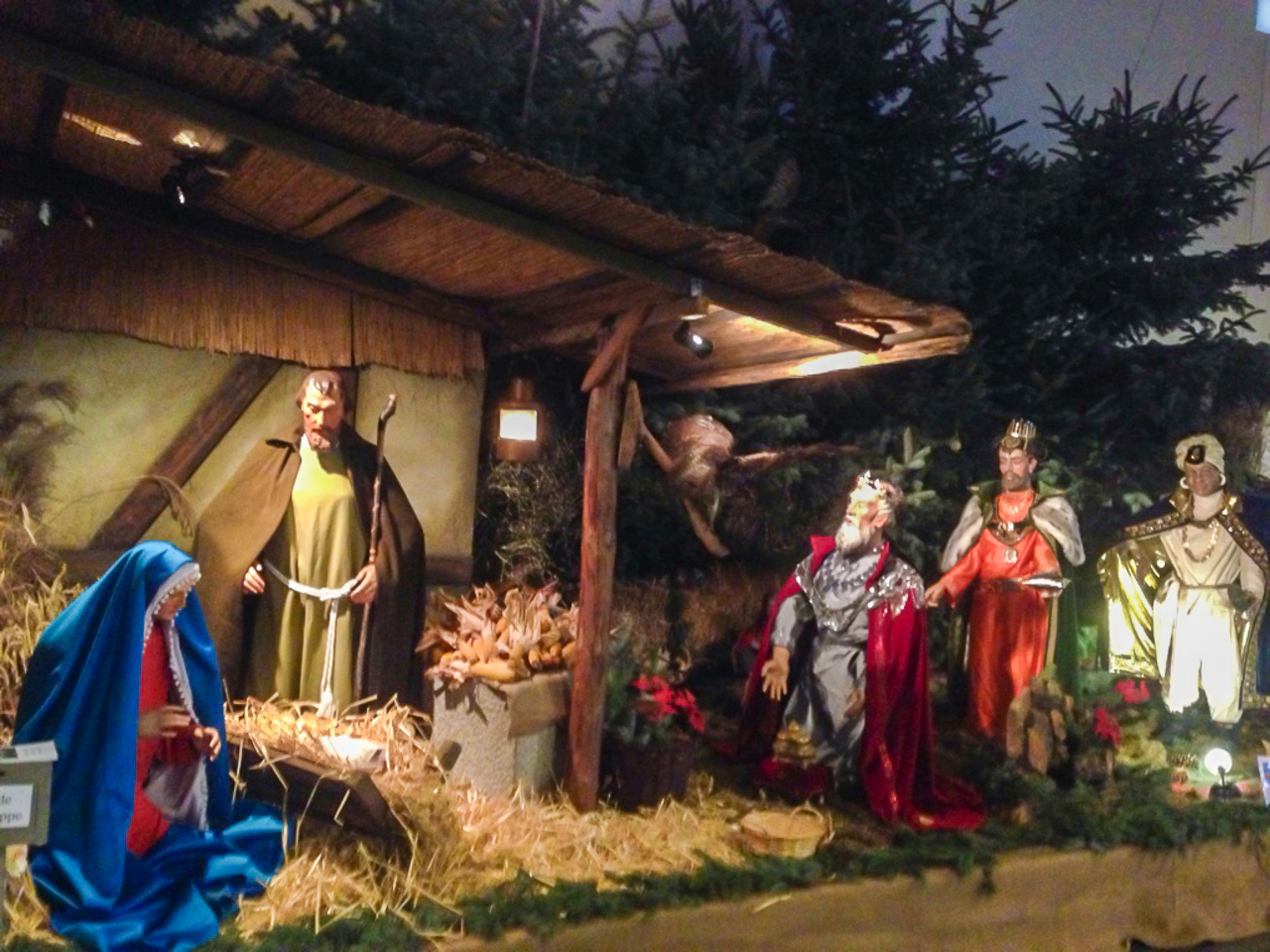 Weihnachtskrippe Lebensgroß